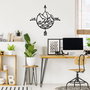 Wallity Live More - 448 Escultura de Pared de Metal Negro